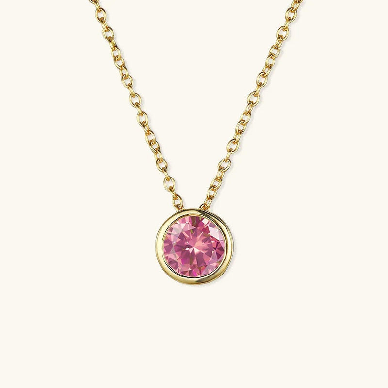 Radiant Gemstone Gold Chain