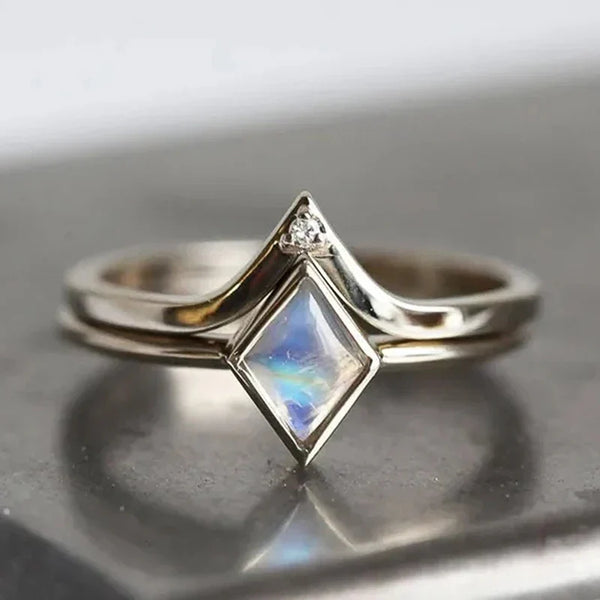 Timeless Chic Rhombic Opal Ring
