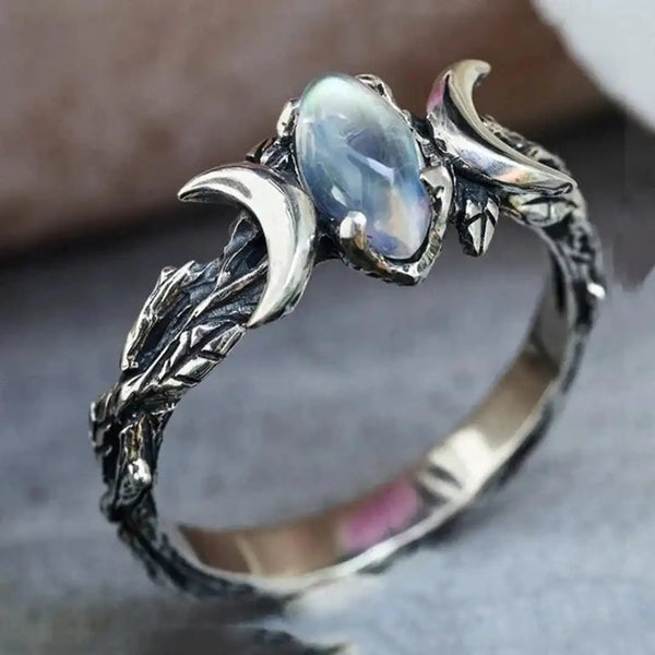 Bohemian Vintage Moonstone Ring