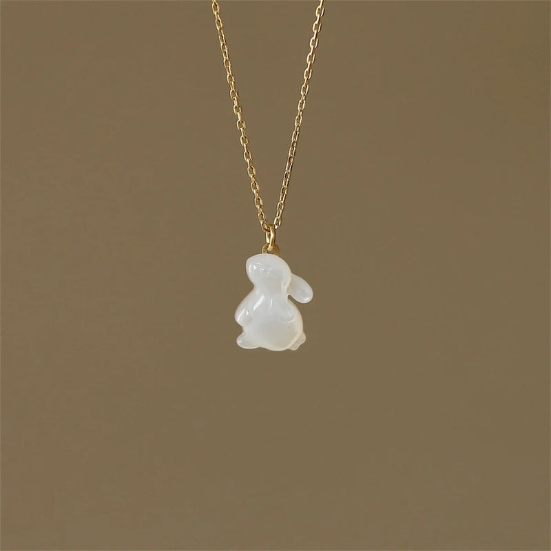 Artistic Rabbit Pendant Necklace