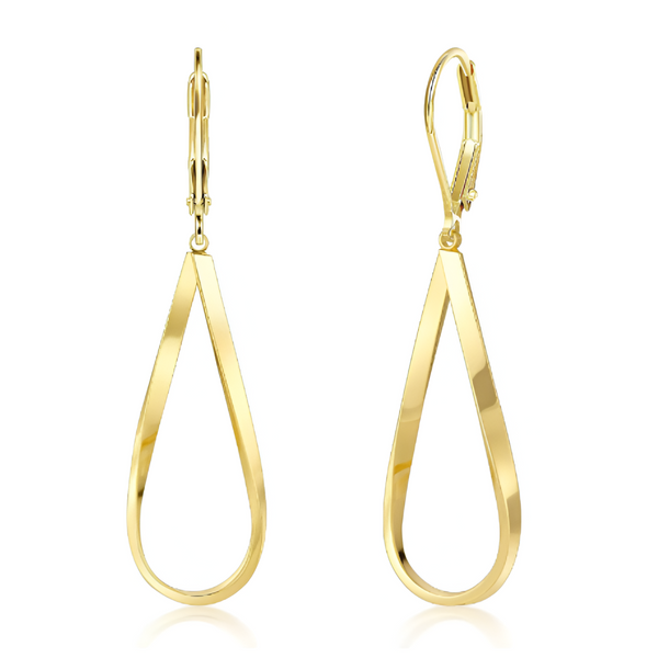 Vintage Dangling Gold Drop Earrings