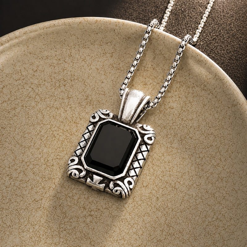 Timeless Black Stone Necklace
