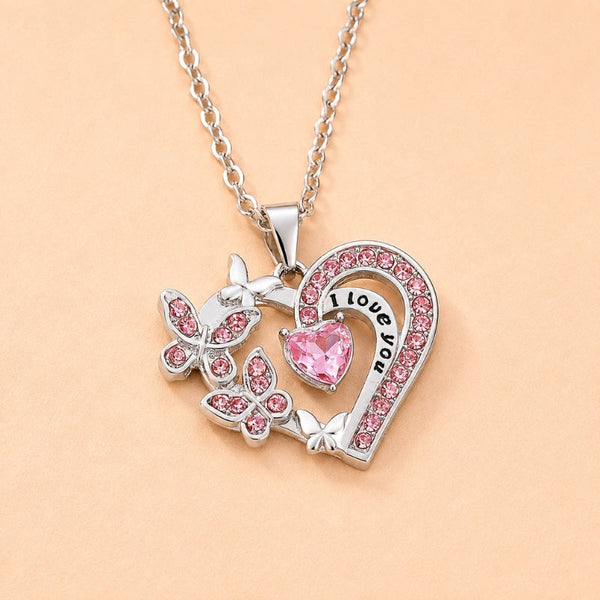 Graceful Heart Charm Necklace