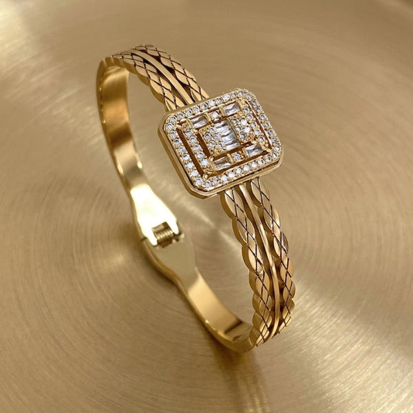 Couture Square Cuff Bracelet