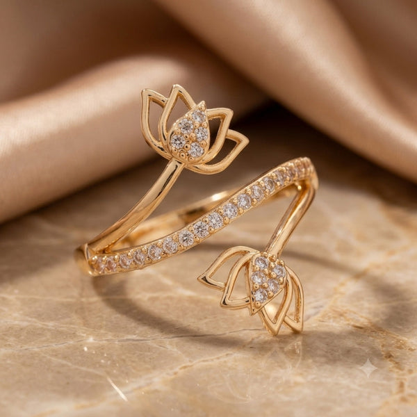 Timeless Lotus Zirconia Ring