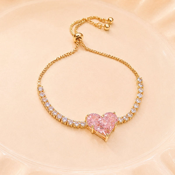 Radiant Heart Charm Bracelet