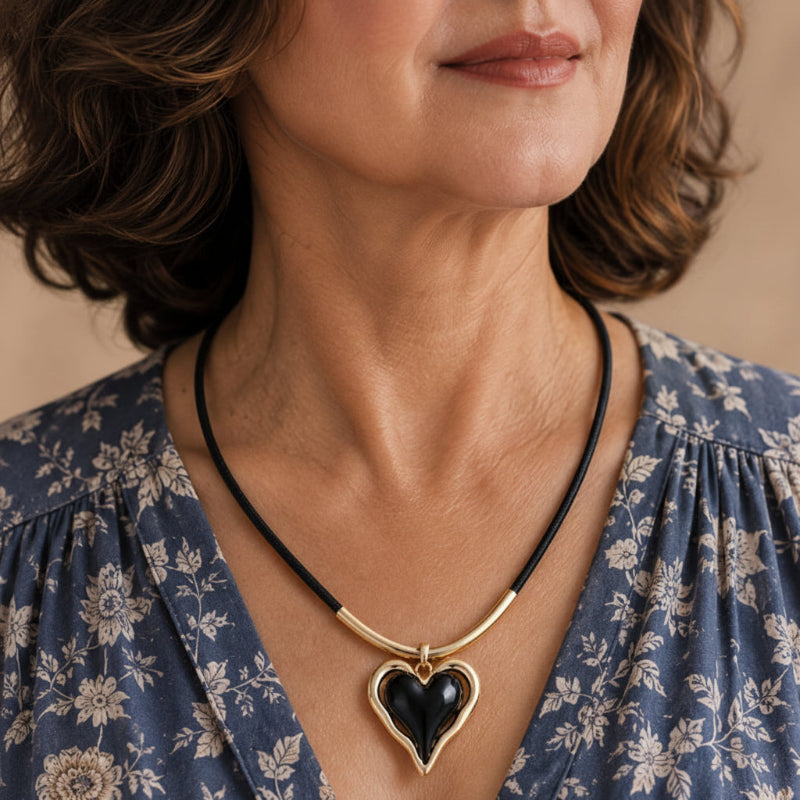 Majestic Heart Charm Necklace