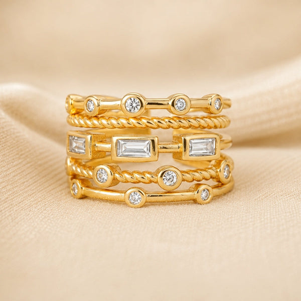 Gold Couture Stackable Ring
