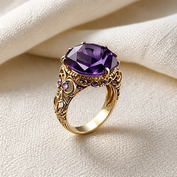 Vintage Ornate Floral Ring
