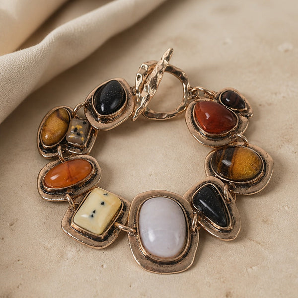 Vintage Multicolor Stone Bracelet