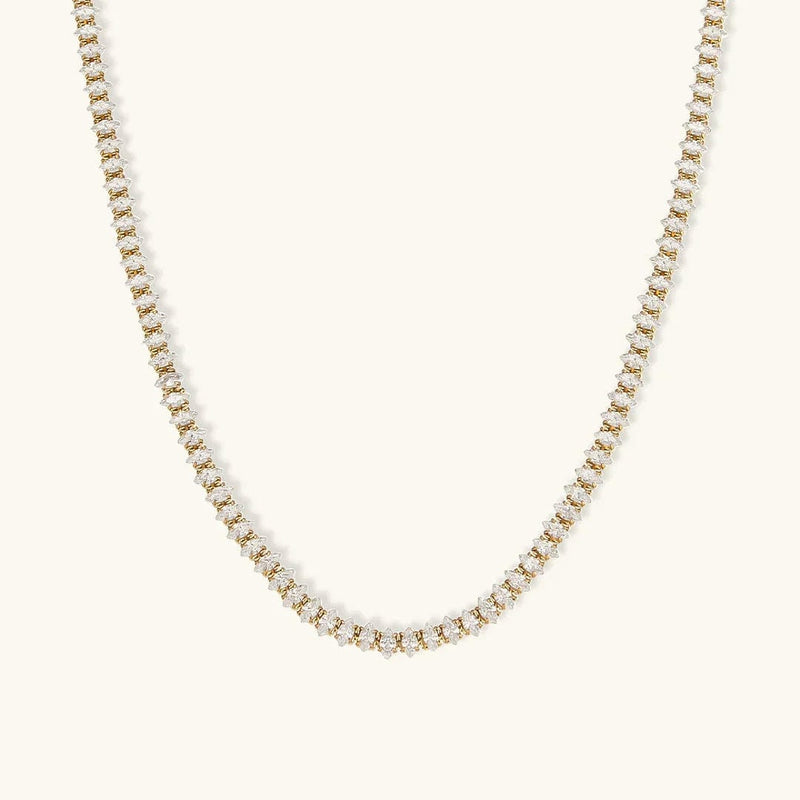 Wisteria Crystal Tennis Necklace