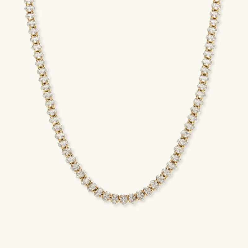 Wisteria Crystal Tennis Necklace