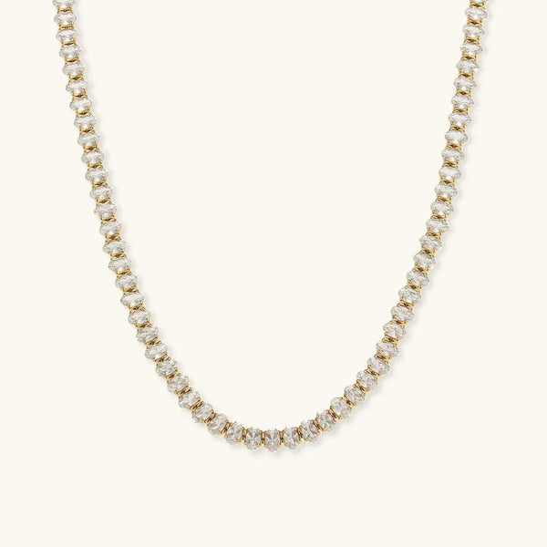 Wisteria Crystal Tennis Necklace