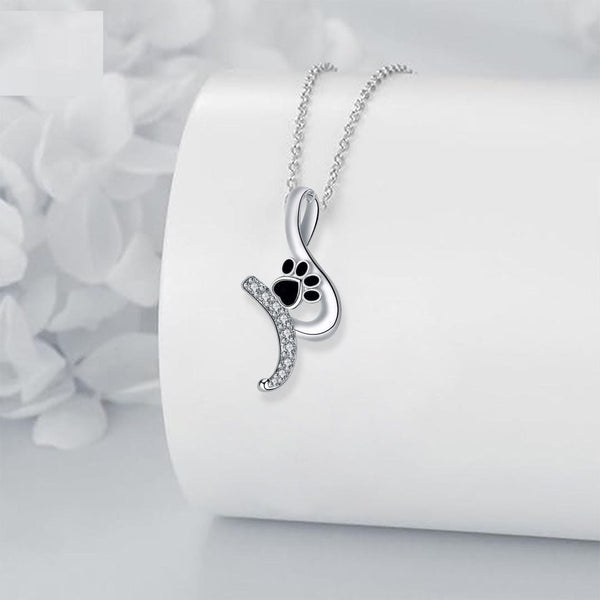 Paw Print Pendant Necklace