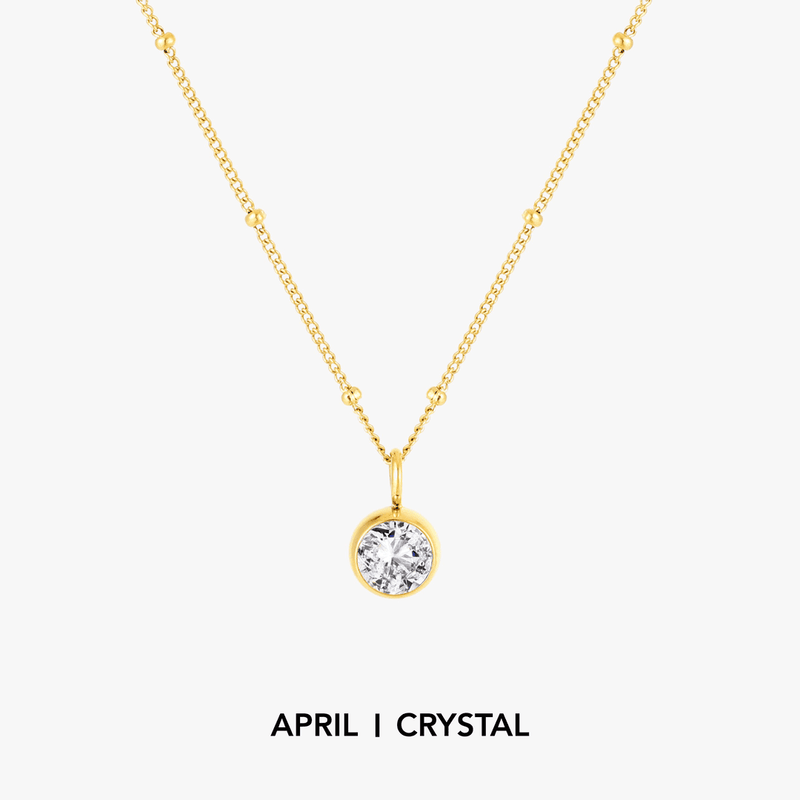 Luminous Circle Gemstone Necklace