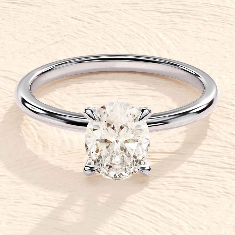 Oval Solitaire Classic Ring
