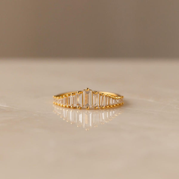 Baguette Stone Minimalist Ring