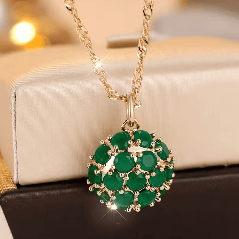 Celestial Bloom Emerald Necklace