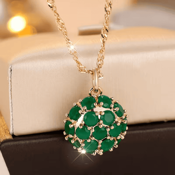 Celestial Bloom Emerald Necklace