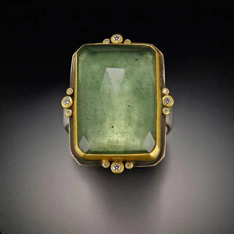 Vintage Green Gold Ring