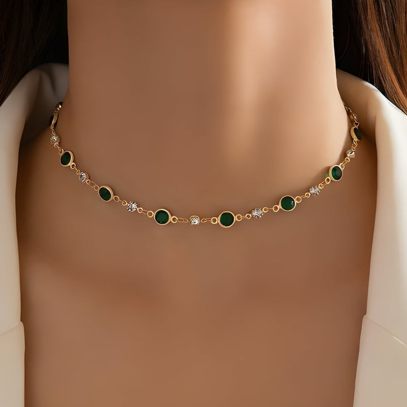 Emerald Green Pendant Necklace
