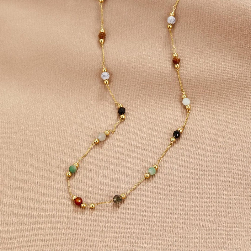 Aria Colorful Gemstone Necklace
