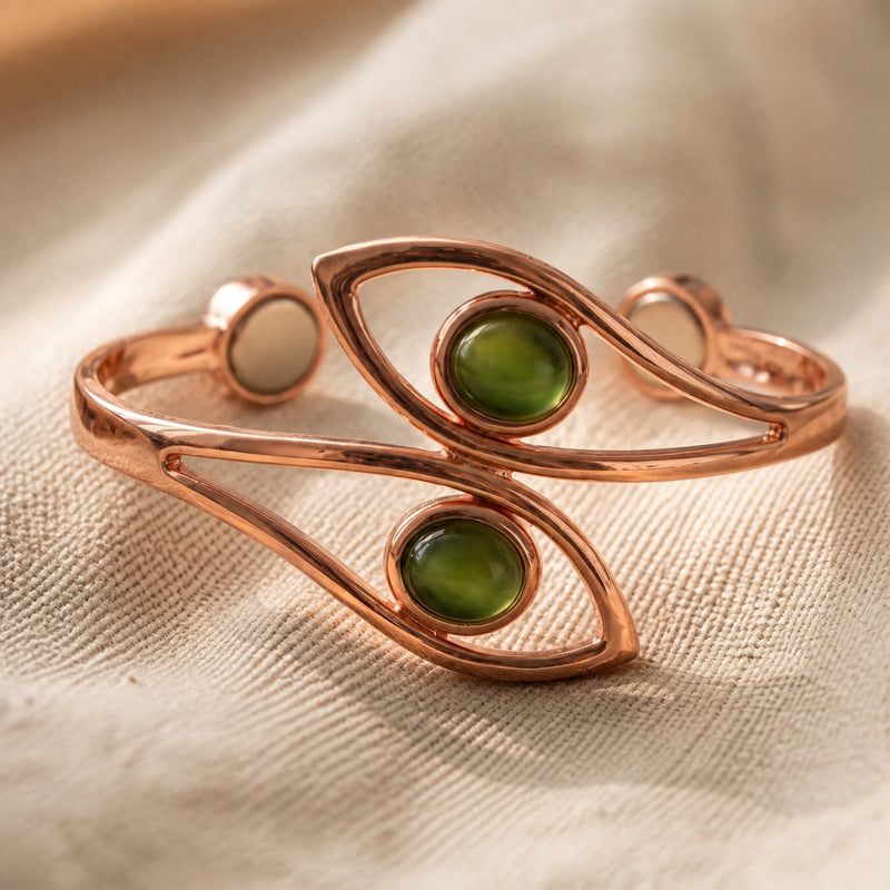 Iridescent Opal Copper Bracelet