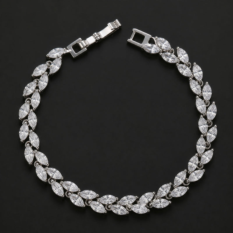 Wheat Leaf Charm Bracelet