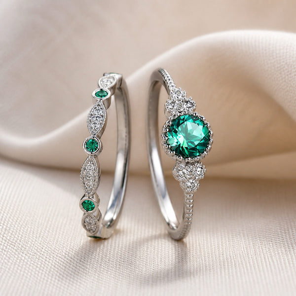 Emerald Prestige Duo Ring
