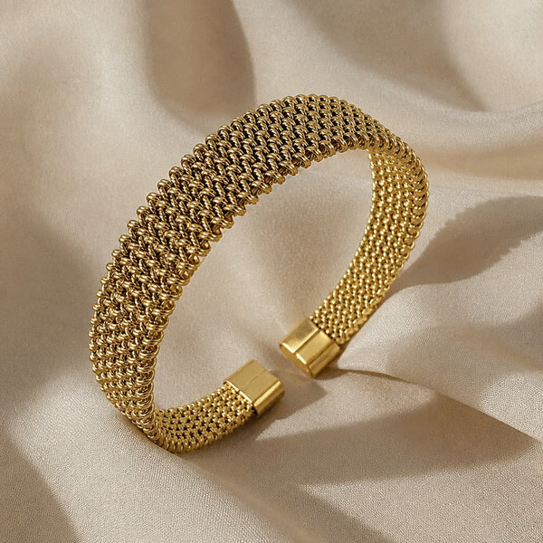 Imperial Woven Gold Bangle