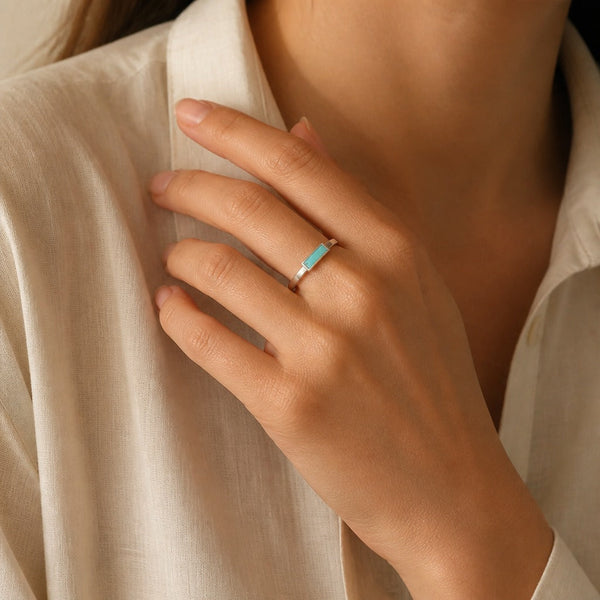 Exquisite Moss Agate Ring
