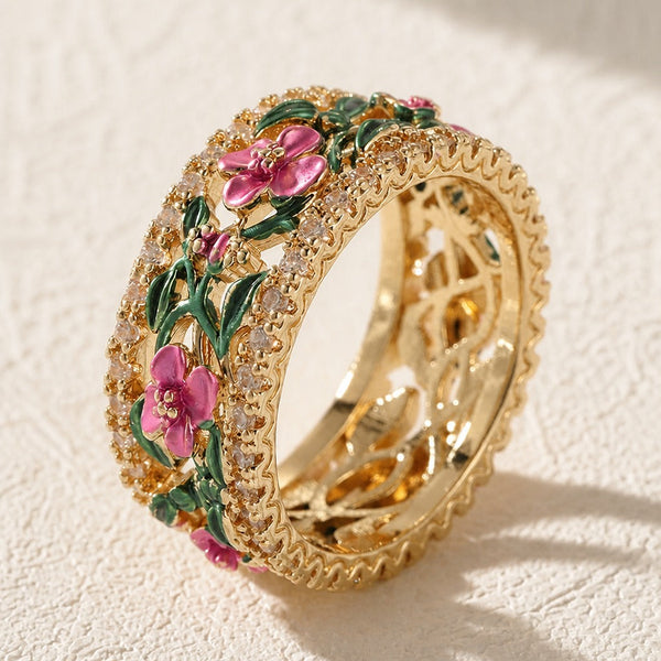 Artisan Botanical Accent Ring