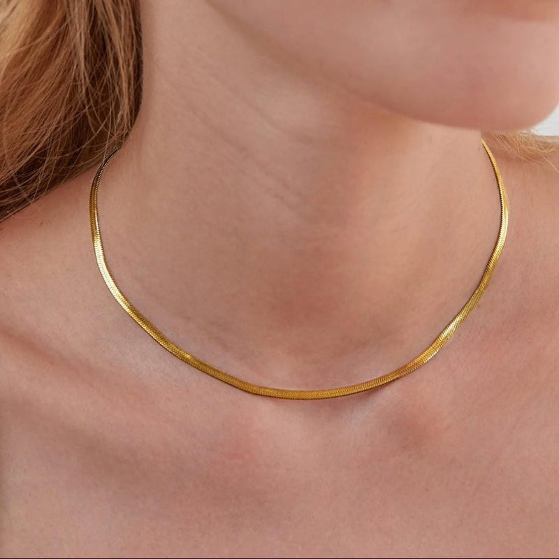 Snake Chain Gold Necklace