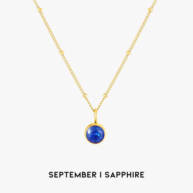 Luminous Circle Gemstone Necklace