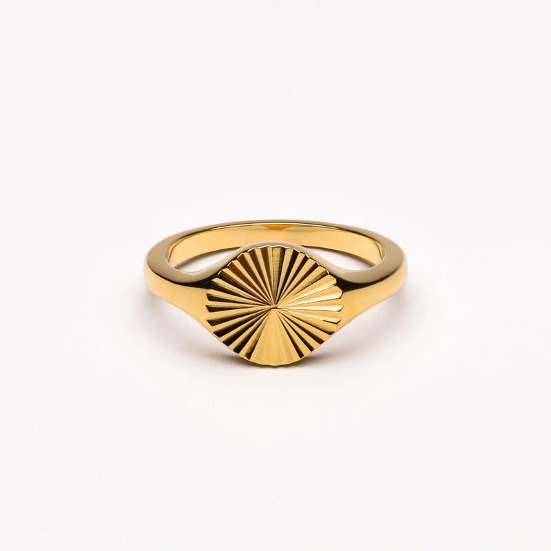 Sun Circle Ring in Gold or Silver