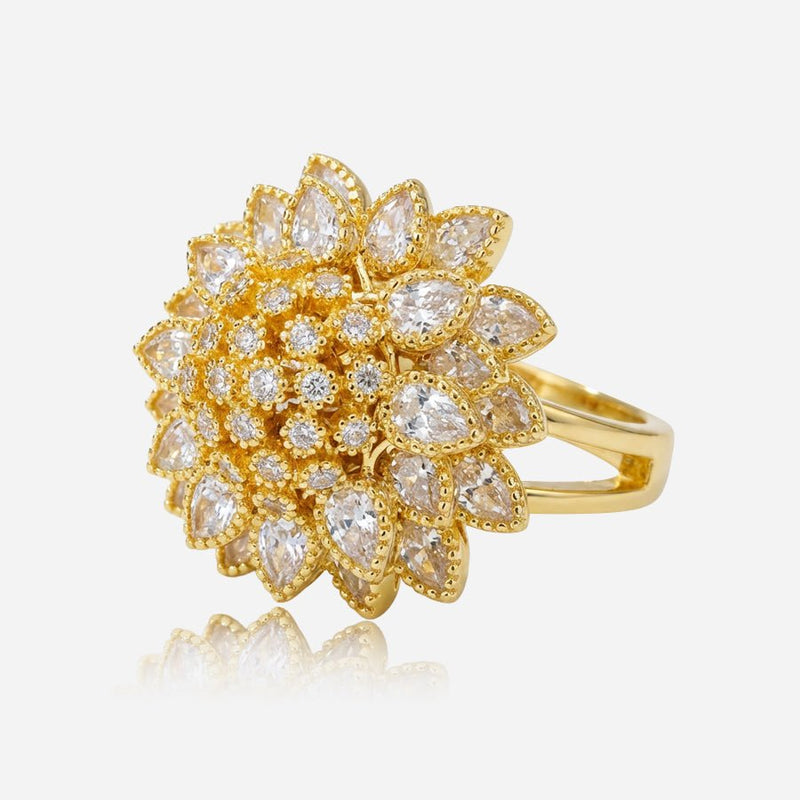 Sunflare Bloom Vintage Ring